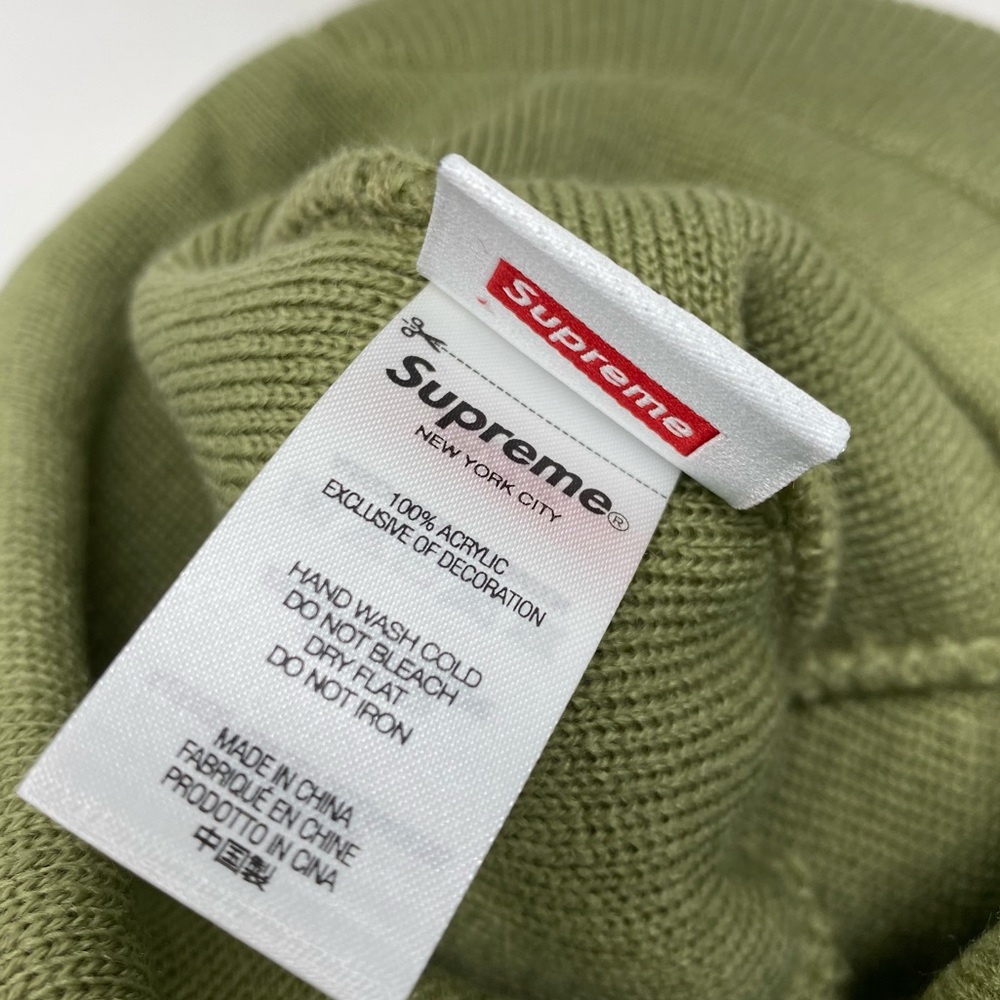 SUPREME Timberland Radar Beanie Hat Olive Green - Picture 6 of 11